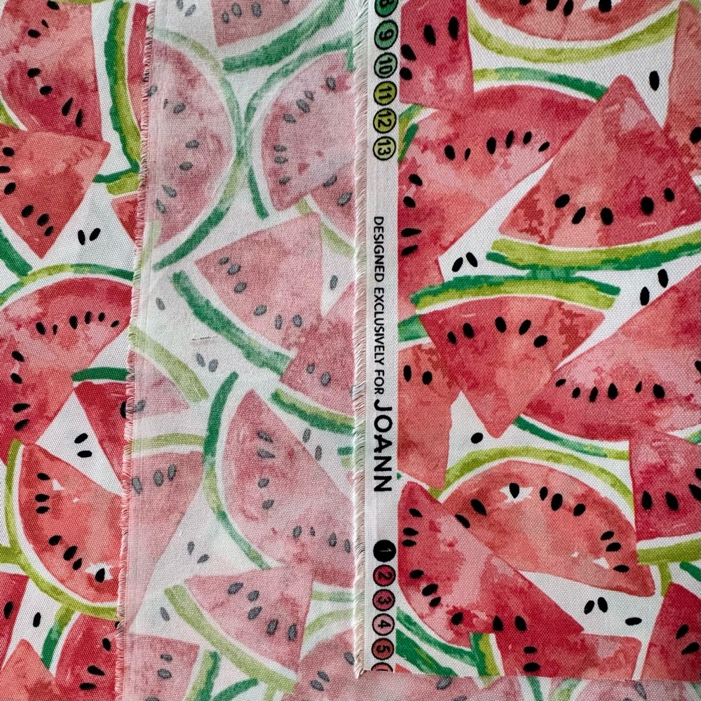 Indoor/Outdoor Watermelon Fabric (4.44 yds x 56”) with Trim & Upholstery Thread - Picture 5 of 17